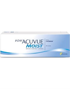 Однодневные контактные линзы 1-DAY MOIST with LACREON Acuvue