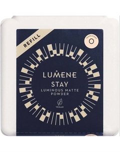 Компактная пудра Stay Luminous Matte Powder, сменный блок Lumene