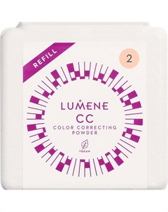 Компактная цветокорректирующая пудра CC Color Correcting, сменный блок Lumene