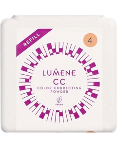 Компактная цветокорректирующая пудра CC Color Correcting, сменный блок Lumene