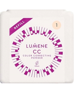 Компактная цветокорректирующая пудра CC Color Correcting, сменный блок Lumene