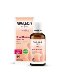 Массажное масло для груди Mama Breast Oil для кормящих мам 50.0 Weleda