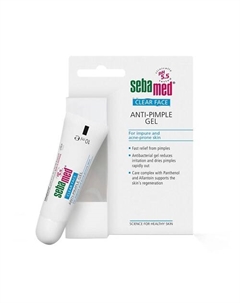 Антибактериальный противовоспалительный гель от прыщей Clear Face Anti Pimple Gel 10.0 Sebamed