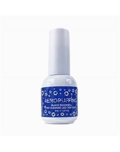 Верхнее покрытие Black Eggshell No Cleanse LED Top Coat 8.0 Aeropuffing