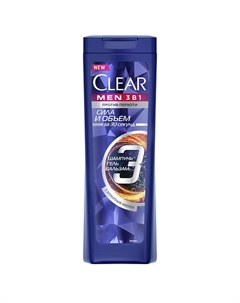 Шампунь MEN 3 в 1 Объём и Сила Clear