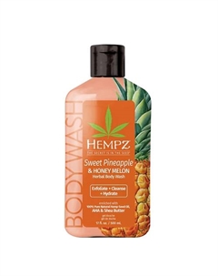 Гель для душа Ананас и Медовая дыня Sweet Pineapple & Honey Melon Herbal Body Wash 500.0 Hempz