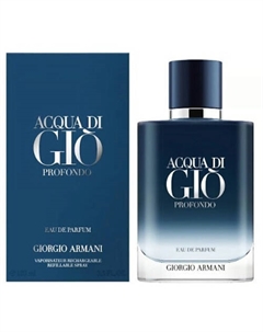 Парфюмерная вода Acqua Di Gio Profondo, перезаполняемый Giorgio armani