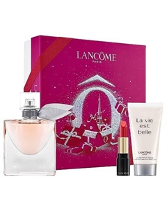 Набор La Vie Est Belle: Парфюмерная вода + Лосьон для тела + Помада L'Absolu Rouge Cream Lancome