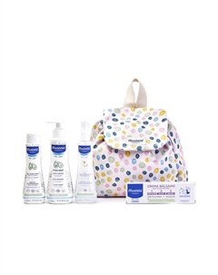 Набор для купания и ухода за кожей малыша Little Moments Polka Dot Backpack Mustela