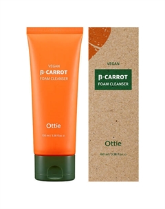 Очищающая веган-пенка на основе органической моркови Vegan Beta-Carrot Foam Cleanser 100.0 Ottie