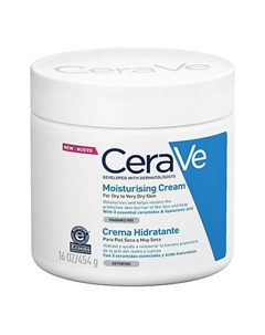 Увлажняющий крем для очень сухой кожи Moisturizing Cream Dry to Very Dry Skin 454.0 Cerave