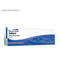 Контактные линзы Soflens Daily Disposable, -5/8,6, в наборе 30шт. Bausch&lomb