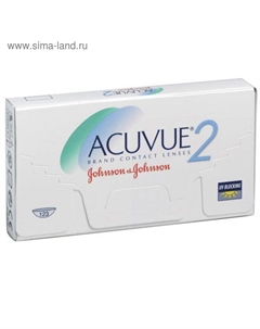 Контактные линзы Acuvue 2, -3,75/8,3, в наборе 6шт Johnson & johnson