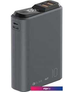 Портативное зарядное устройство QS-10 10000mAh (темно-серый) Olmio