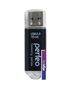 USB Flash E01 16GB (черный) Perfeo