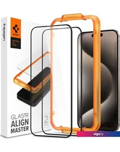 Защитное стекло ALM Glas FC для iPhone 15 Pro Max AGL06875 (2шт) Spigen