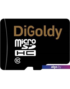 Карта памяти microSD (Class 10) 16GB [DG0016GCSDHC10-W/A-AD] Digoldy