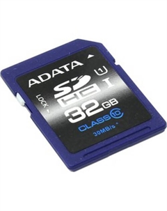 Карта памяти A-Data Premier SDHC UHS-I U1 (Class 10) 32 GB (ASDH32GUICL10-R) Adata