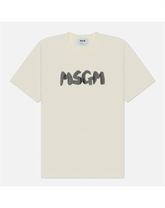 Мужская футболка New Brush Sroke Logo Msgm