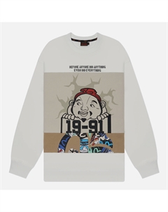 Мужская толстовка Godhead Print Seagull Print Patchwork Crew Neck Evisu