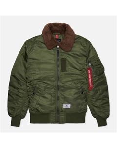 Мужская куртка бомбер B-15 Mod Flight Faux Mouton Collar Alpha industries