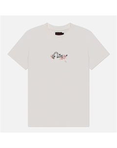 Женская футболка Printed Seagull Cranes Floral Regular Evisu