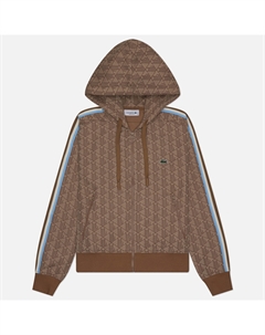 Женская толстовка Monogram Jacquard Zip Front Hoodie Lacoste