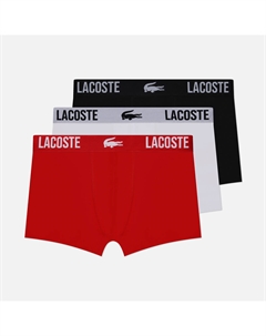 Комплект мужских трусов Underwear 3-Pack Trunk Jacquard Waistband Lacoste