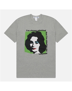 Мужская футболка x Andy Warhol Elizabeth Taylor Comme des garcons shirt