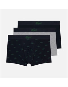 Комплект мужских трусов Underwear 3-Pack Crocodile Print Trunks Lacoste