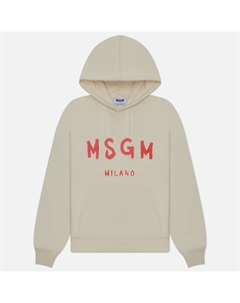 Мужская толстовка Brush Sroke Logo Print Hoodie Msgm