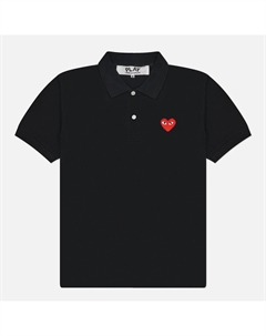 Мужское поло Red Heart Emblem Comme des garçons play