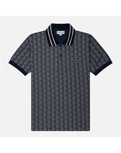 Мужское поло Contrast Collar Monogram Lacoste