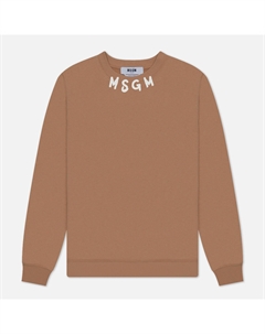 Мужская толстовка Collar Brush Stroke Logo Print Msgm