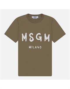 Женская футболка Brush Stroke Print Msgm