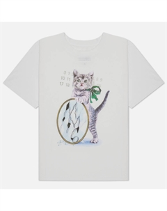 Женская футболка Cat Print Maison margiela mm6