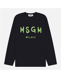 Мужской лонгслив Brush Sroke Logo Print Msgm