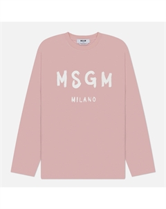 Мужской лонгслив Brush Sroke Logo Print Msgm