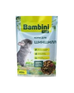 Корм для грызунов Для шиншилл Bambini pets