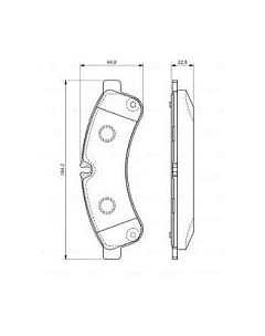 Тормозные колодки 0986494335 Bosch