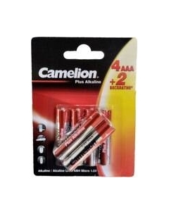 Комплект батареек Plus Alkaline 4+2 LR03 / 15307 Camelion