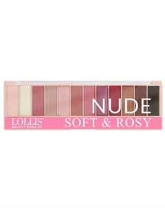 Тени для век Nude Soft & Rosy Eyeshadow 12 Colors Lollis