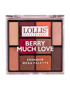 Тени для век Berry Much Love Eyeshadow Palette 10 Colors Lollis