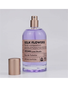 Туалетная вода женская Silk Flowers зеленая сирень петитгрейн белый кедр 100.0 Vegan.love.studio