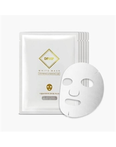 Антивозрастная тканевая маска-глянцевая кожа White mask DrVIP 30.0 Cellbycell