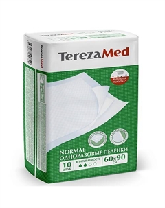 Пеленки одноразовые впитывающие Normal 60x90см 10.0 Terezamed