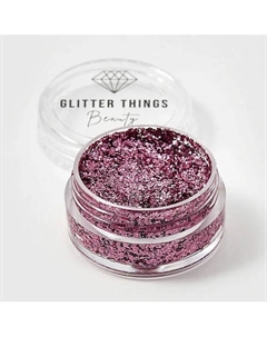 Глиттер Гель Блёстки для глаз, лица и тела "Розовая Вода" Glitter things