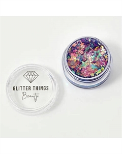 Глиттер Гель Блёстки для глаз, лица и тела "Индиго" Glitter things