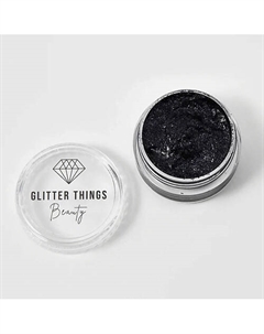 Глиттер Гель Блёстки для глаз, лица и тела "Черная Тень" Glitter things