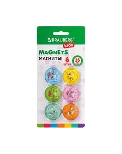 Набор магнитов Kids. 3D-Коты / 272516 Brauberg